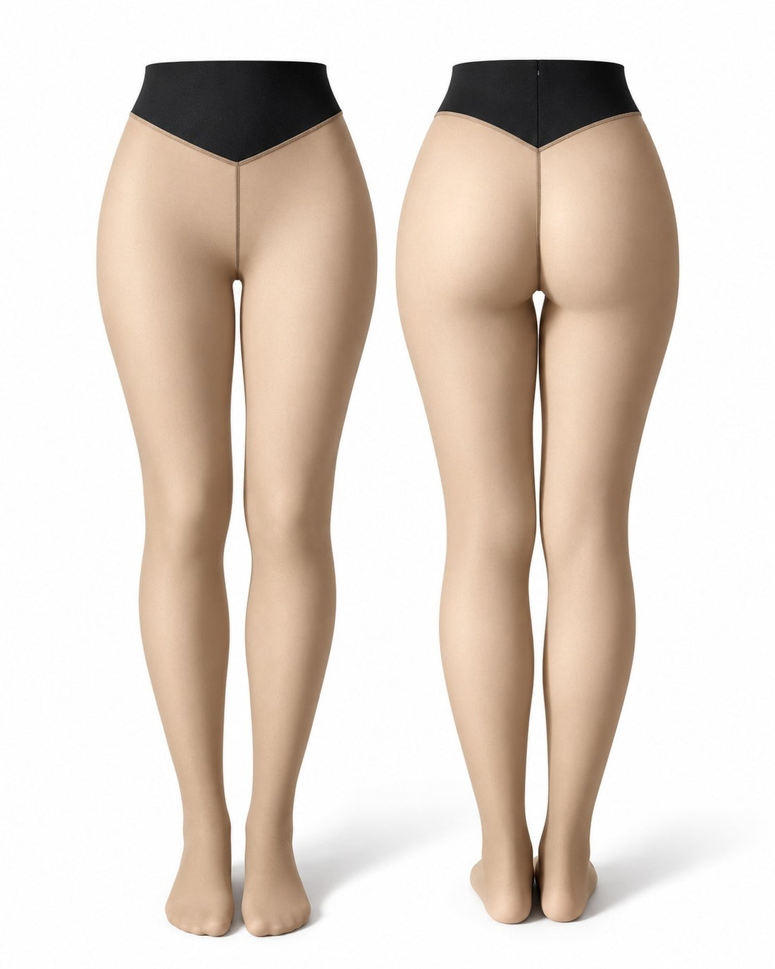 Collant termici modellanti - gambe vaniglia