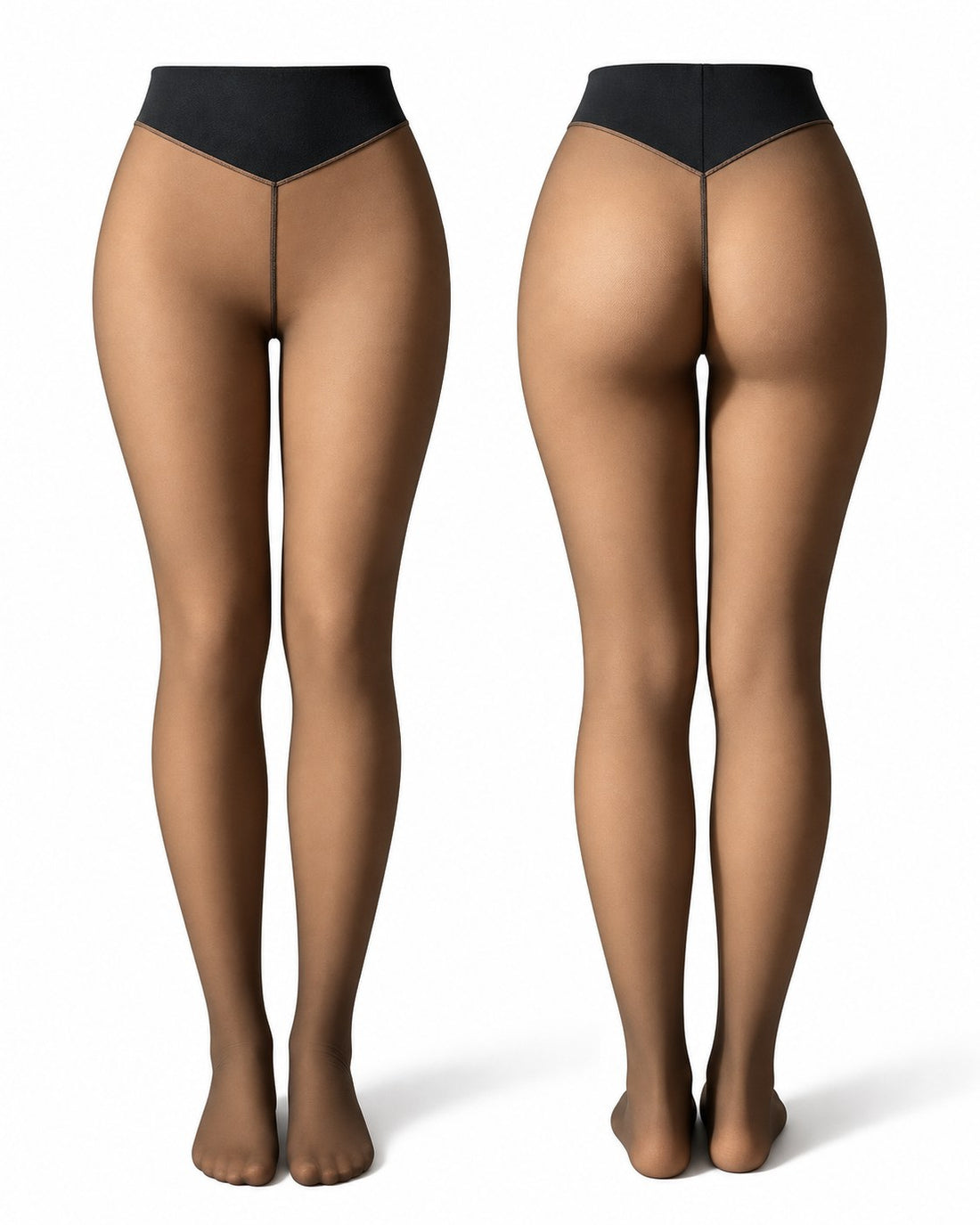 Collant termici modellanti - gambe caramello