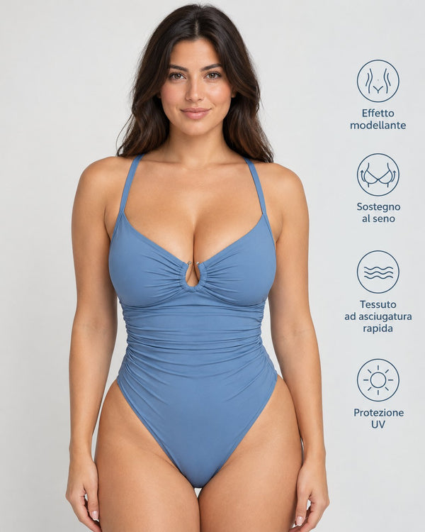 Costume Intero Modellante con Anello a U